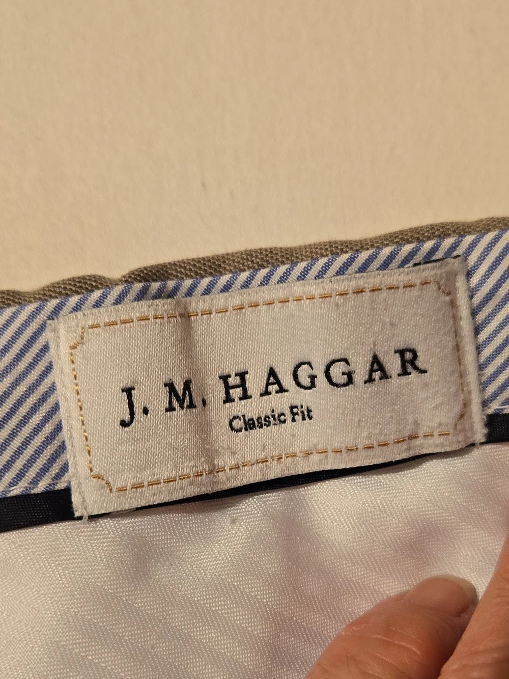 Hagger Men's Dress Pants in Taupe Size 36x29